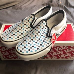 NWT Polka Dot Classic Slip-on Vans
